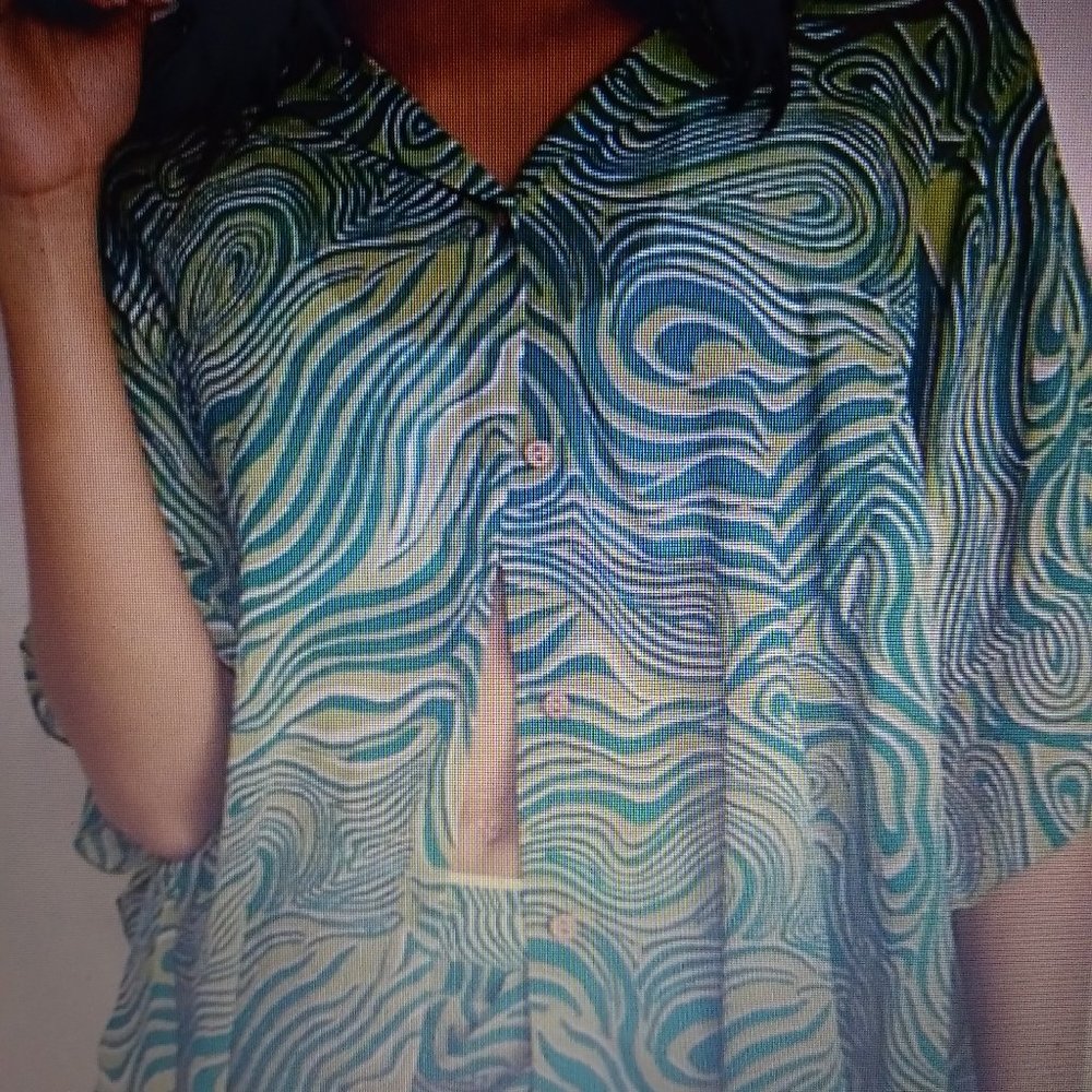 $15 FINAL SALE!! NWT Free People top Night Visions oversized button down shirt